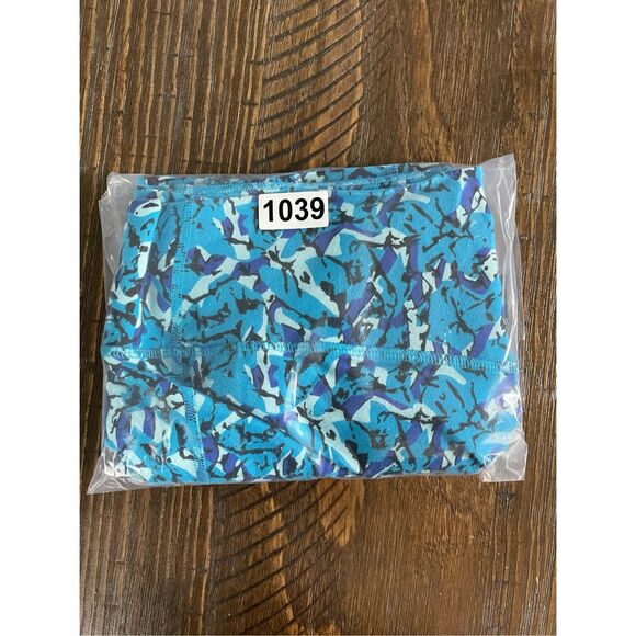 Nike Dri-FIT Leggings Women XL Blue Cropped Activewear Athleisure Gym Training - Picture 10 of 10